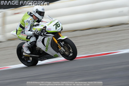 2010-05-08 Monza 1095 La Roggia - Superbike - Qualifyng Practice - Max Neukirchner - Honda CBR1000RR